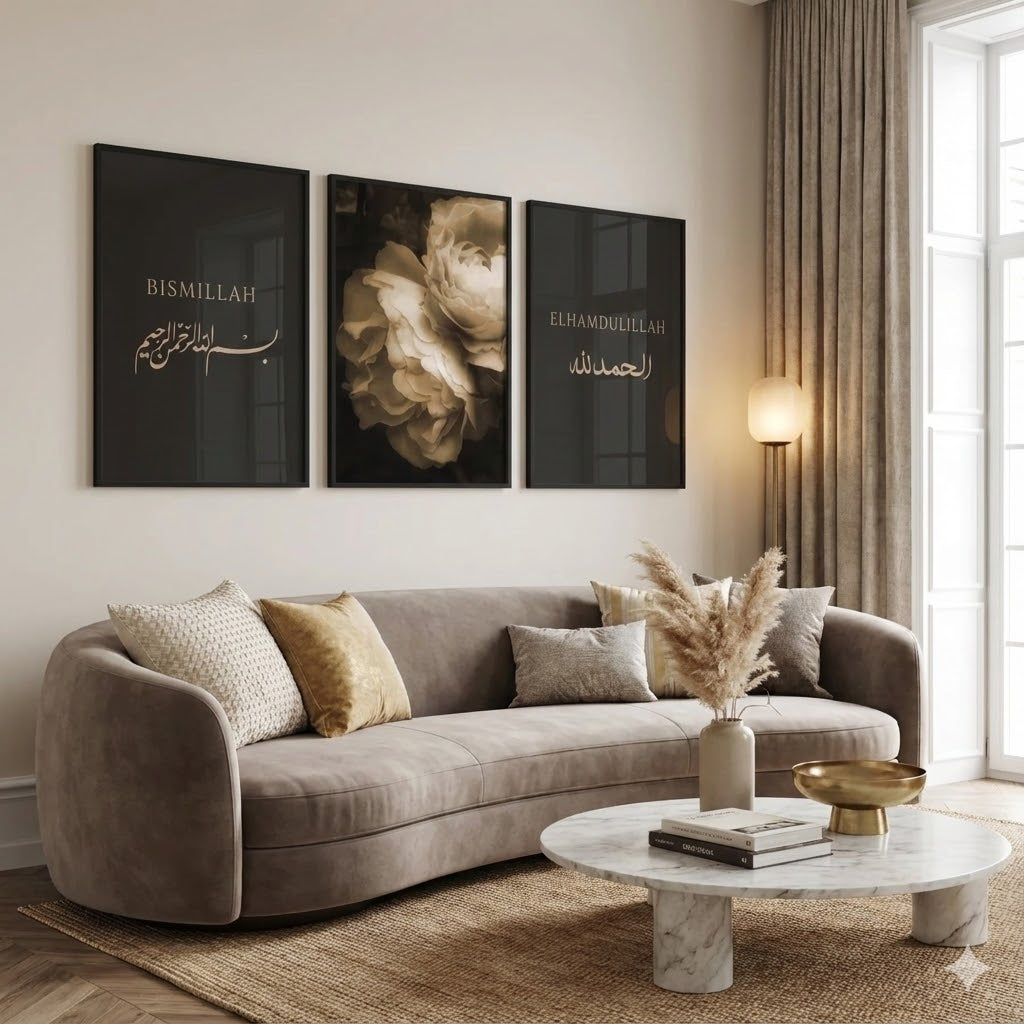 Kaaba Calligraphy Canvas Art